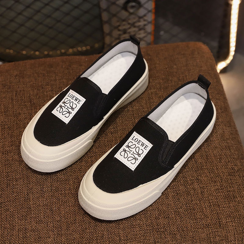 Giày Trượt Ván Vải canvas Đế Dày Nhẹ Thoải Mái Phong Cách Mới Cho Nữ