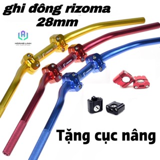 Ghi đông trung quốc rizoma 28mm kèm cùm nâng xe điện độ