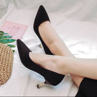 Giày cao gót 5p bigsize gót nhũ 34-43 - ảnh thật