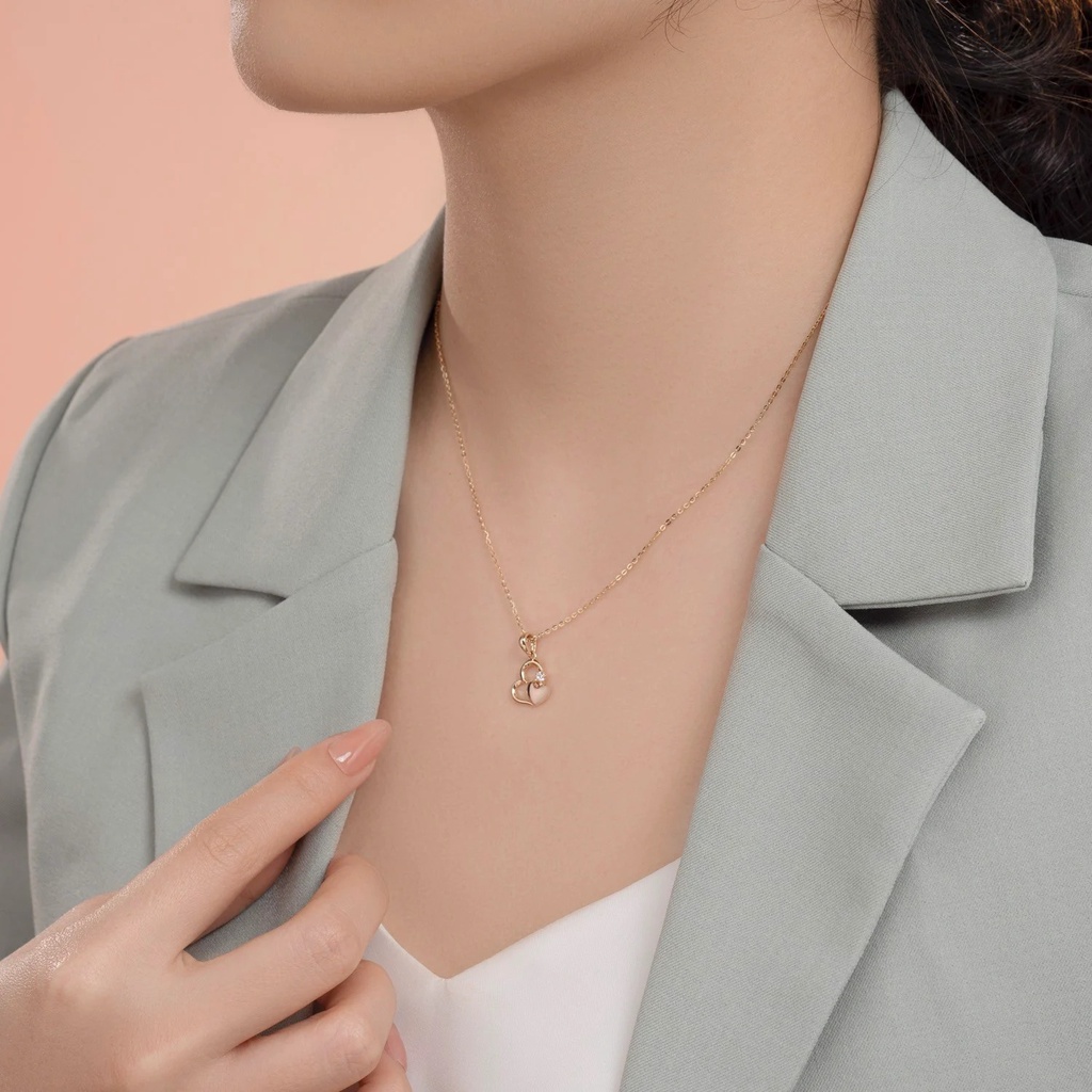 Mặt Dây Chuyền Vàng 14k Heart's Desire MDMAMD664 Huy Thanh Jewelry