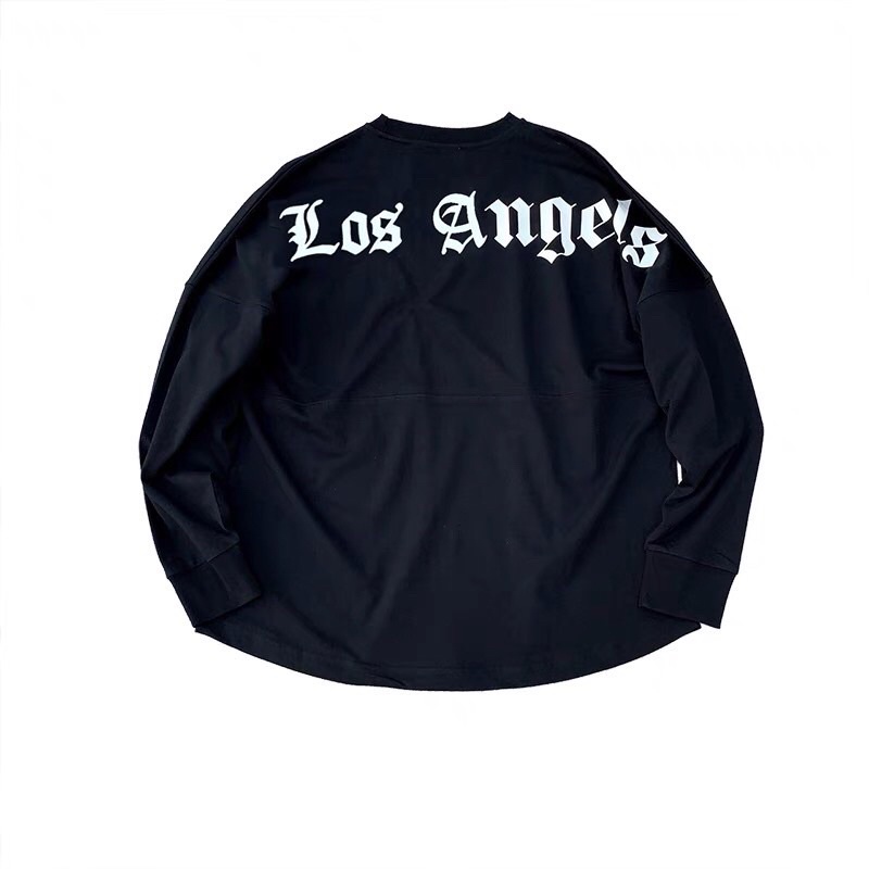 Áo thu đông, áo thun dài tay angels và los angel in chữ to sau lưng