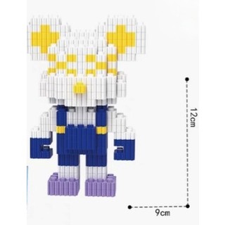 Mô hình lắp ráp gấu Bearbrick 3D dễ thương