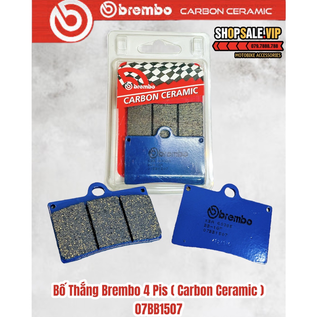 Bố Brembo 4Pis Carbon Ceramic Chính Hãng (07BB1507)