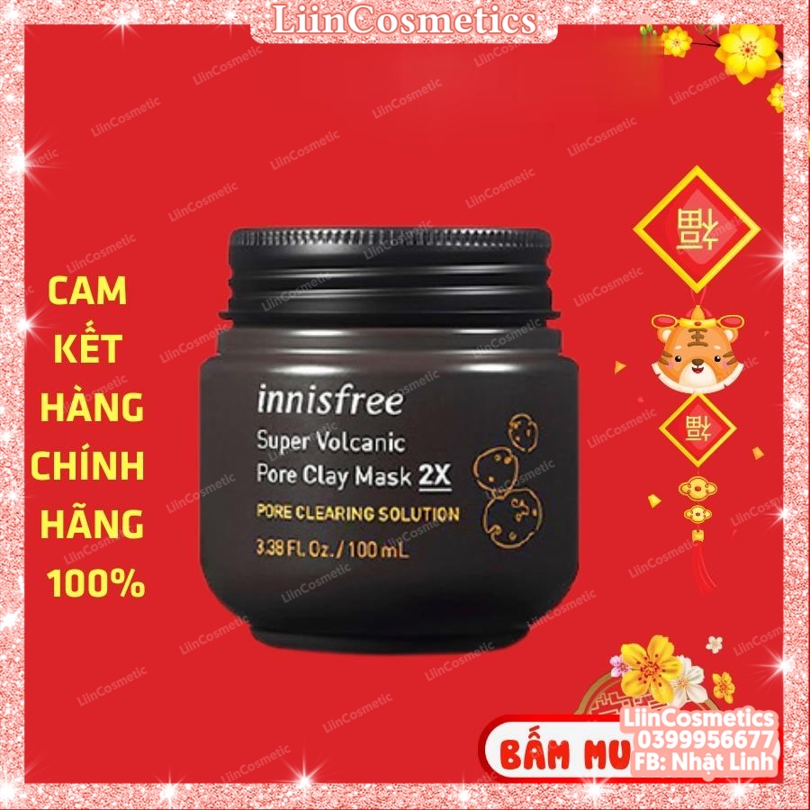 Mặt Nạ Đất Sét Innisfree Super Volcanic Pore Clay Mask 2X Tro Núi Lửa [Chính Hãng]