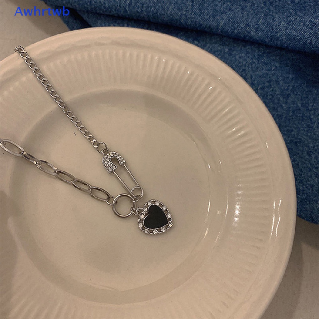 Vòng Cổ Choker Hình Trái Tim Màu Đen Phong Cách Punk Thời Trang Cho Nữ Mới