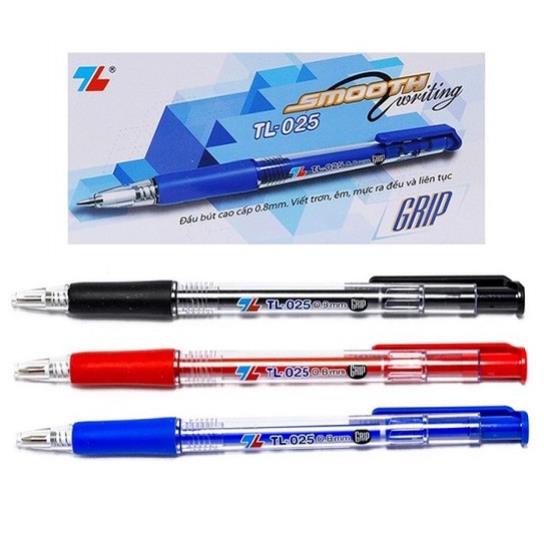 Bút bi Thiên Long TL-025 ngòi 0.8mm I Bút TL025 có ruột thay BPR-05