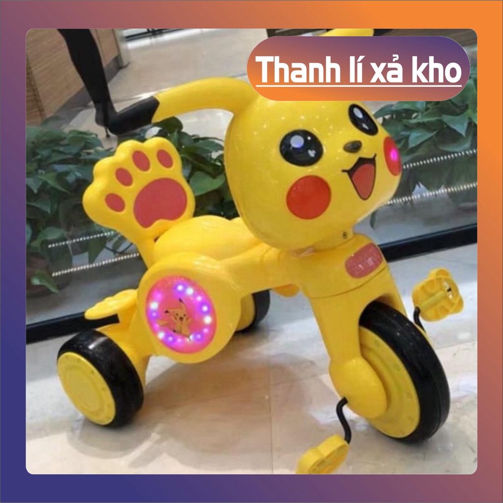 Xe đạp 3 bánh Pikachu phát nhạc cho bé