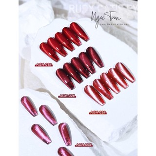 Sơn Gel AS RED | Mắt Mèo 5D RUBY Đỏ Sang Trọng | Mã AGH