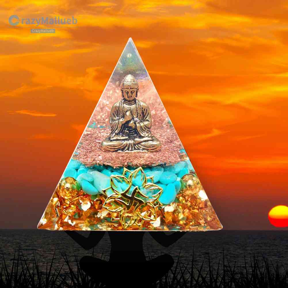 Kim Tự Tháp Bằng Pha Lê Tự Nhiên Giúp Thư Giãn Trang Trí Nhà Cửa / Văn Phòng