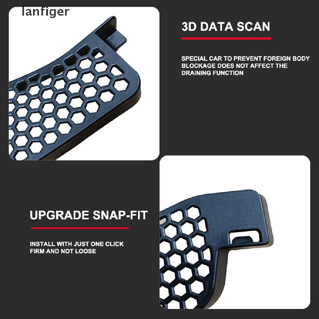 1 Cặp Viền Lưới Lọc Nước Chống Rò Rỉ Phía Trước Trang Trí Xe Hơi Tesla Model Y