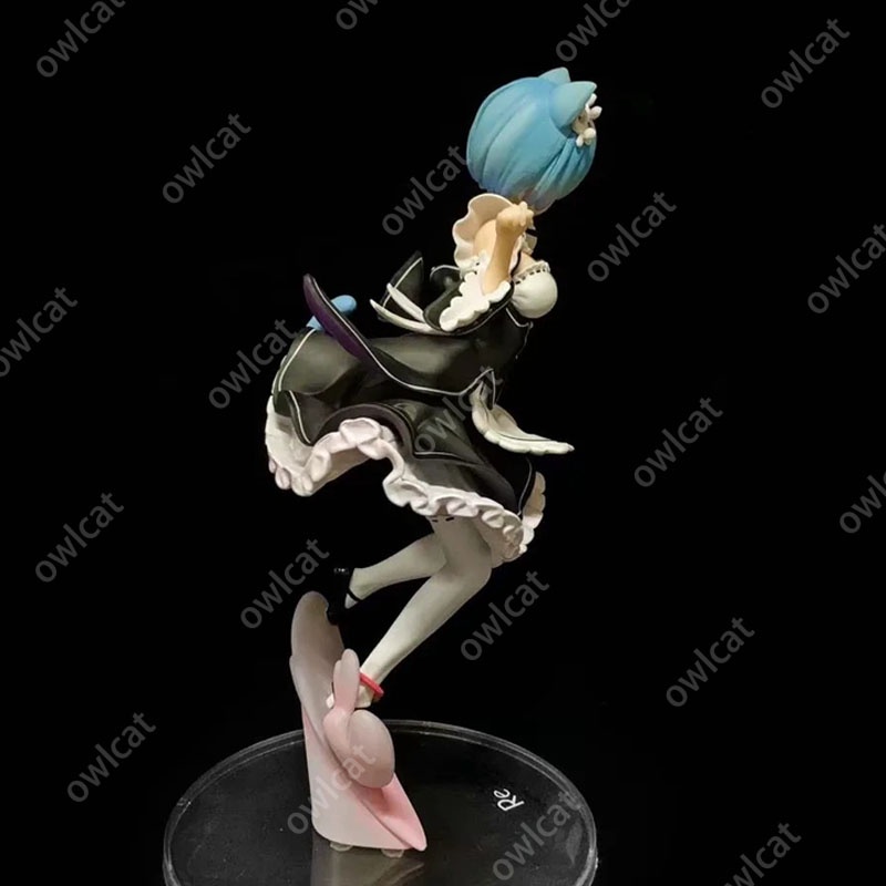 Mô Hình Nhân Vật Re: Zero Rem  23cm 1/8 Size Cat Ear Maid Reset Life Different World from Zero Anime Figure Packed in Box Model