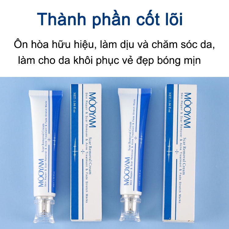 Kem xóa sẹo MOOYAM Scar removing cream 30g Trị sẹo lõm trị sẹo lâu năm