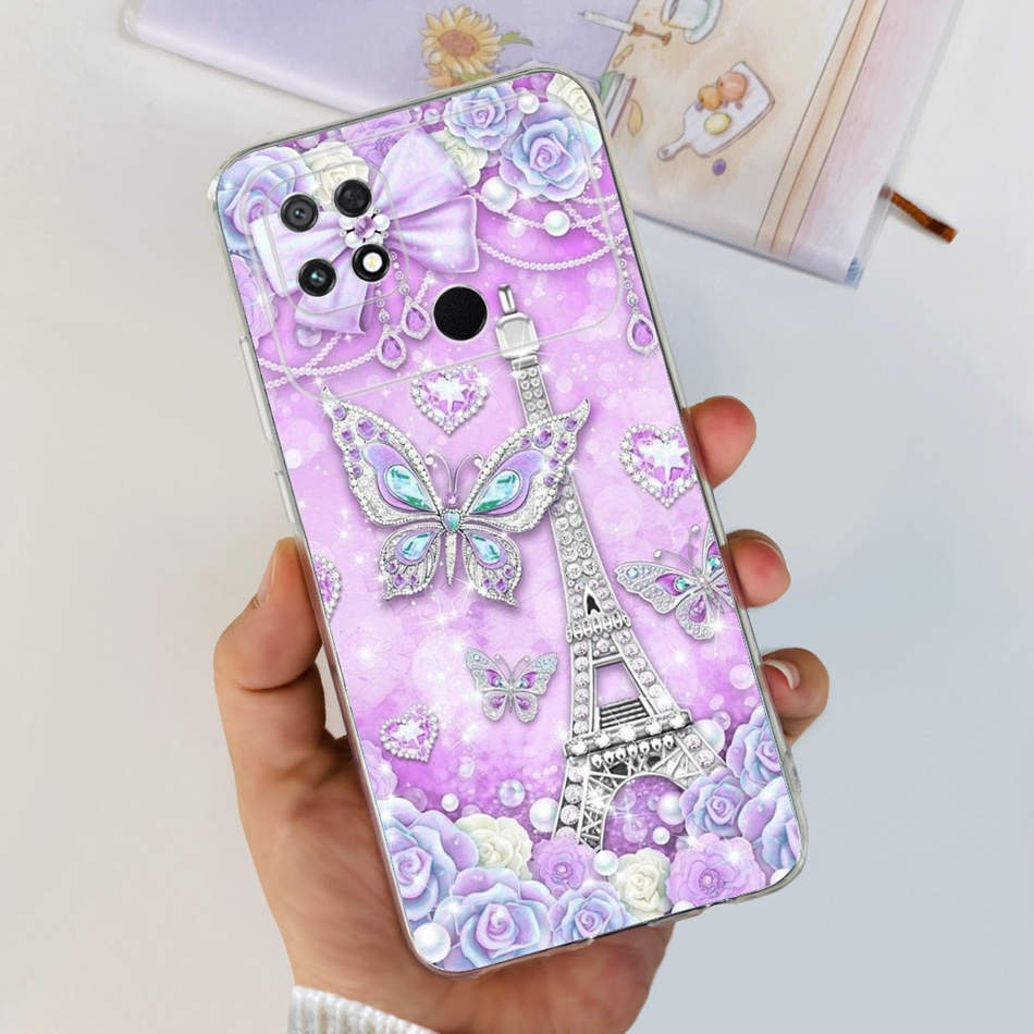 Ốp Điện Thoại Silicone TPU Mềm In Hình Khủng Long / Mèo Đáng Yêu Cho Xiaomi Poco C40 C50 2023 PocoC40 C 50 4G