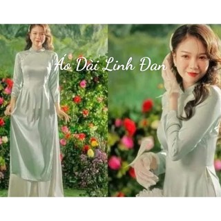Áo dài đủ màu đính ngọc lụa tây thi - Áo Dài Linh Đan