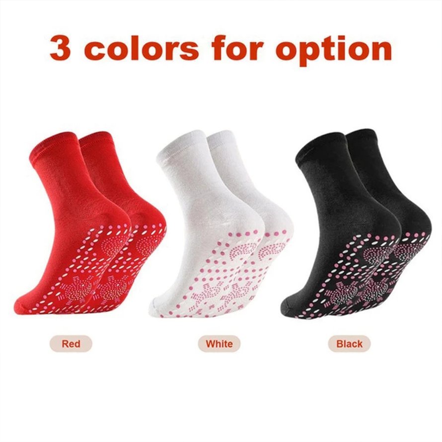 Acupressure Self Heating Socks Thick Tourmaline Massage Sock Warm Health Sock