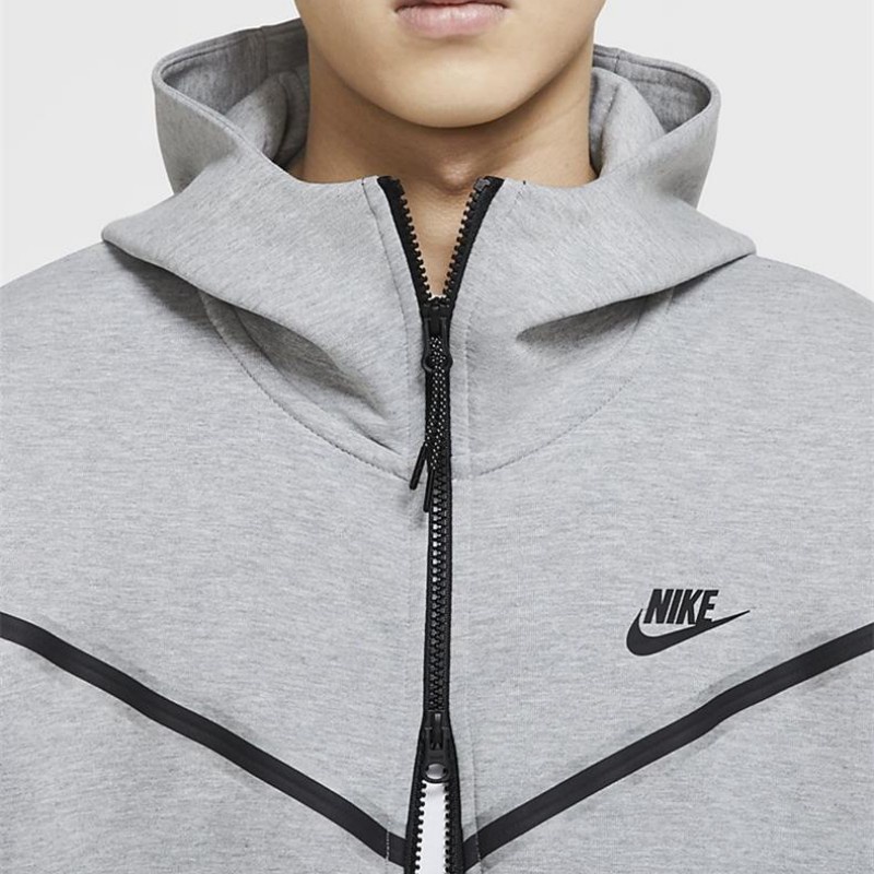 Áo Khoác Hoodie Nike 100% Cotton Phối Túi Khóa Kéo Bên Hông Đơn Giản Thời Trang Thu Đông Cho Nam Giới