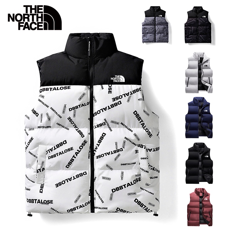 Áo khoác phao The North Face sát nách cổ đứng lót cotton giữ ấm thời trang mùa đông cho nam size M-5XL