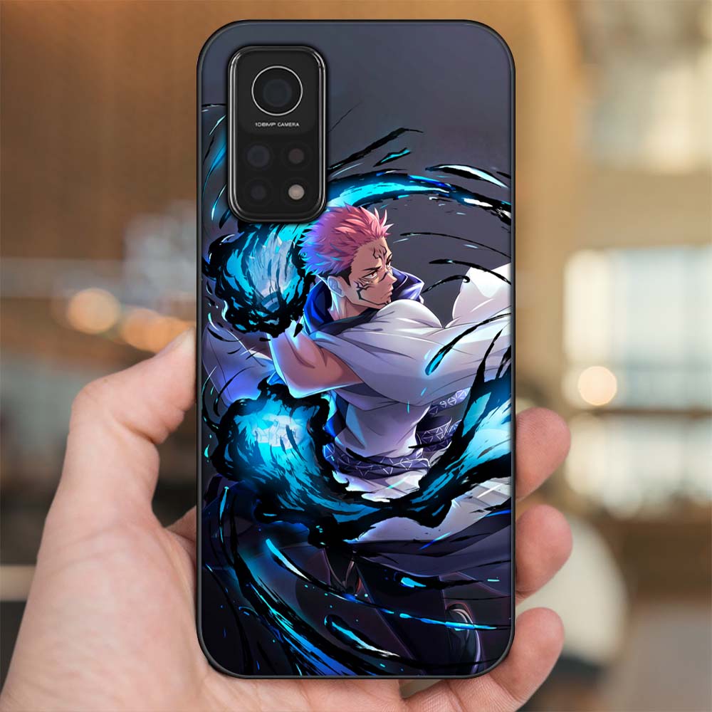 Ốp lưng Xiaomi Mi 10T Pro 5G viền đen in hình Sukuna Yuji Jujutsu Kaisen Chú Thuật Hồi Chiến