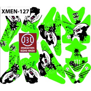 Tem trùm xe điện xmen mã 127 được nhiều ae yêu thích