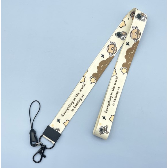 Dây Đeo Cổ Dài YKD MM Họa Tiết Phi Hành Gia Hoạt Hình Cho Điện Thoại