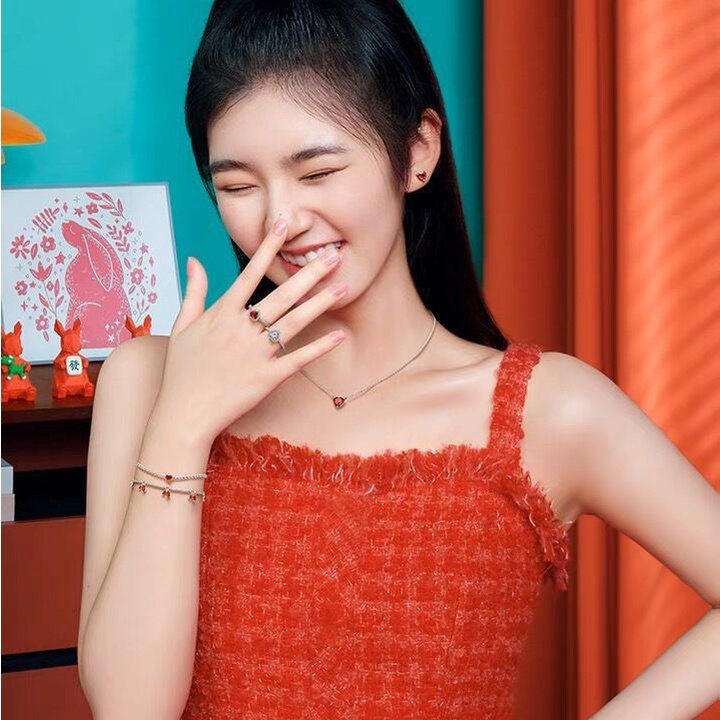 Vòng Tay Mạ Bạc 925 Đính Đá Lấp Lánh