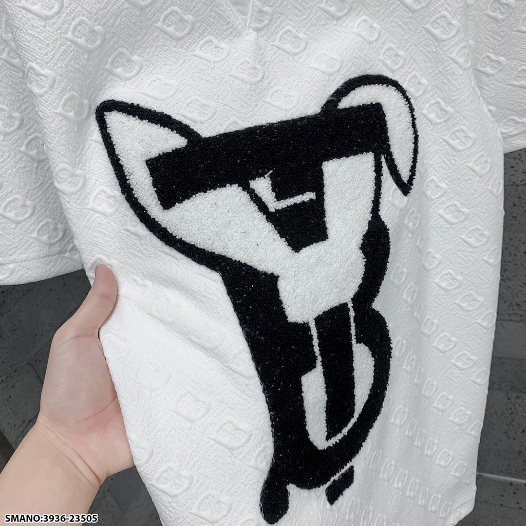 Áo Thun Xốp Nam Nữ Vân BB Tang Chữ Lông Xù Dày Mịn Trẻ Trung Cực HOT TREND