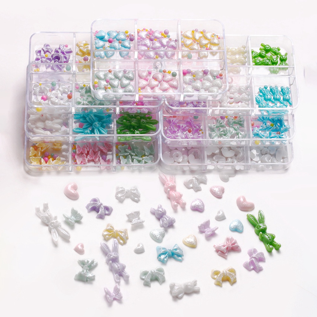 1 Hộp Kim Tuyến Thắt Nơ Làm Móng Nghệ Thuật Không Rơi Không Phai Màu DIY