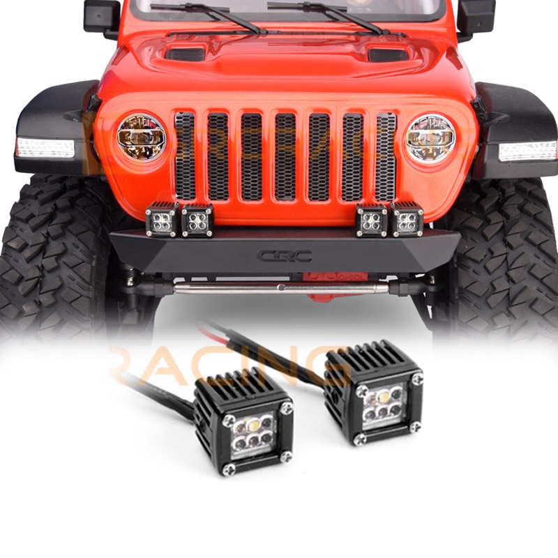 Bộ 2 Đèn Pha LED Cho Xe Địa Hình Điều Khiển Từ Xa Traxxas TRX4 Defender AXIAL SCX10 RC4WD D90 Tamiya CC01 TT02 TF2 1 / 10