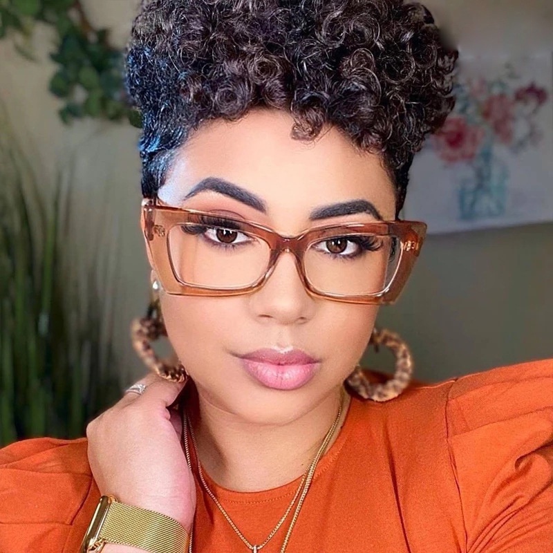 Kính Mắt Mèo Gọng Vuông Phẳng Chống Bức Xạ Ánh Sáng Xanh Chống Tia Bức Xạ Phong Cách Âu Mỹ Thời Trang Cho Nam Và Nữ