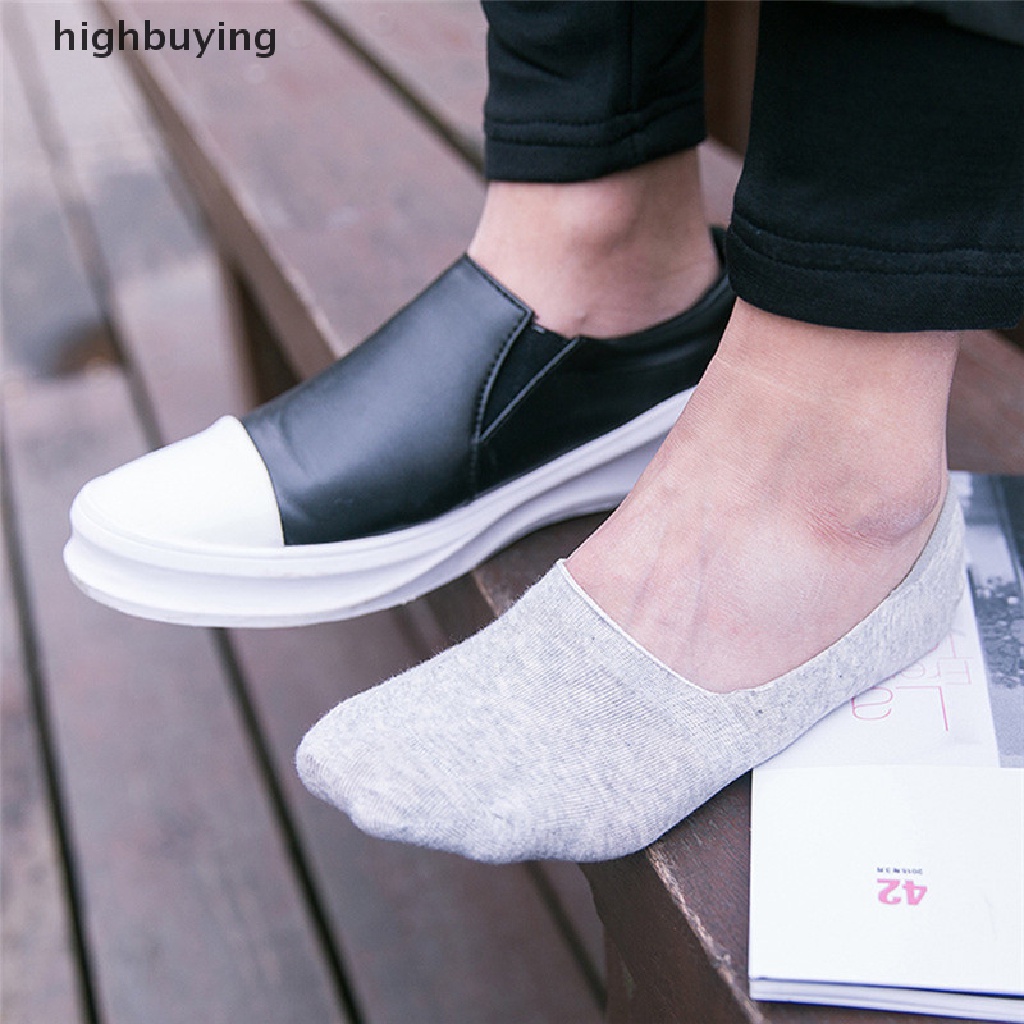 1 Đôi Tất Chân Cotton Cổ Thấp Mềm Mại Chống Trượt Cho Nam Nữ