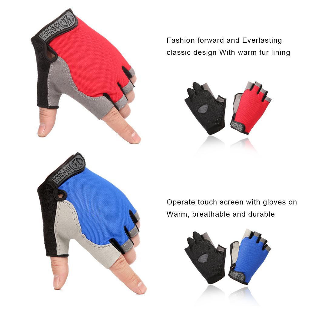 Găng Tay Thể Thao Hở Ngón Chống Trượt Thoáng Khí Cho Nam Nữ