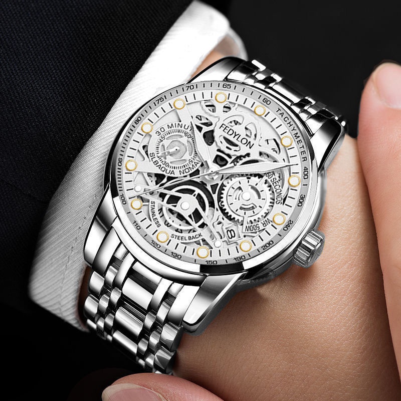 Đồng Hồ Cơ Tự Động Chống Thấm Nước Phát Quang Phong Cách Doanh Nhân Cho Nam