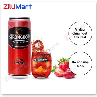 Nước lên men Strongbow vị dâu đỏ (lốc 6 lon) loại 330ml