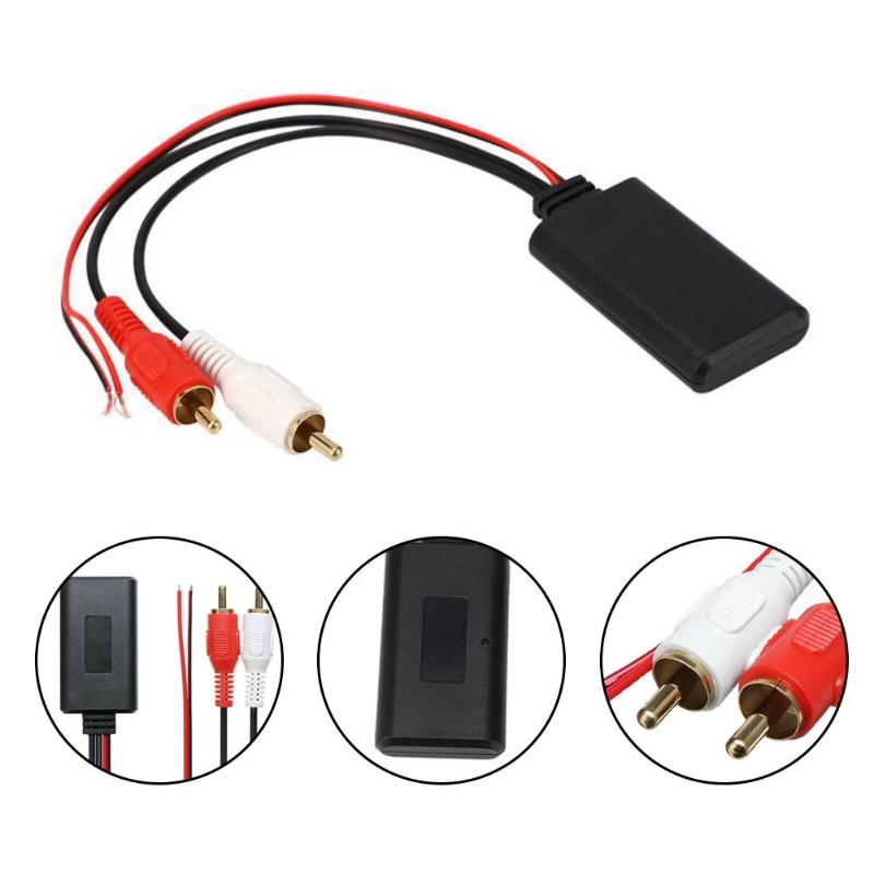 Mô Đun Nhận Tín Hiệu Âm Thanh Bluetooth Không Dây 2RCA Cho Xe Hơi 2RCA