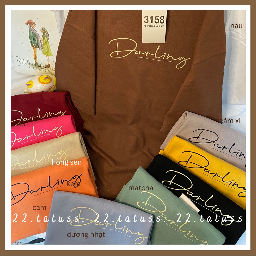 Áo thun cotton khô mát mẻ Darling