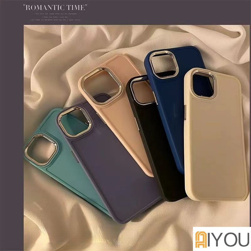 Ốp Điện Thoại tpu Silicon Mềm Viền Vuông Mạ Màu Chống Sốc Cho iphone 15 pro max 12 pro max 11 xr xs 14 13 pro max 12 pro max
