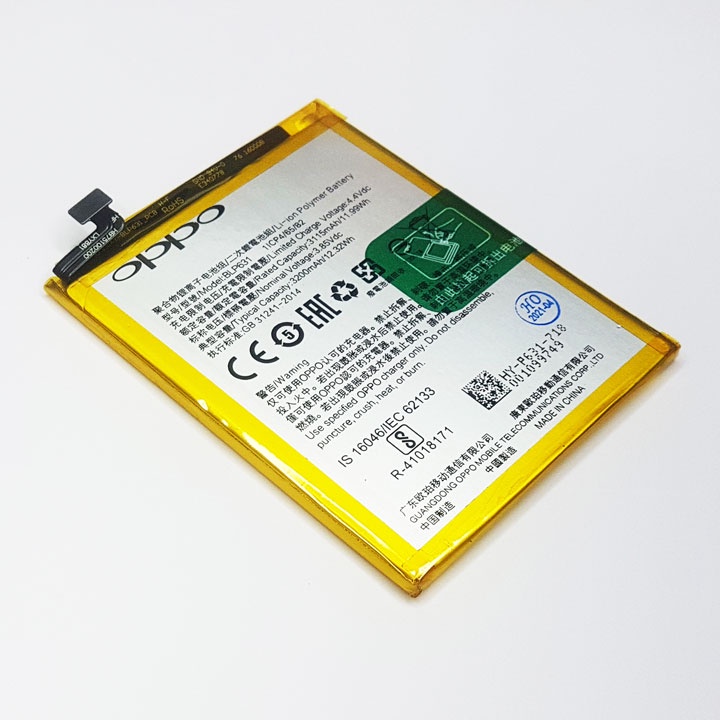 Pin Oppo F3, F5 BLP631 3200mAh zin + Tặng Keo Dán Pin-FREESHIP