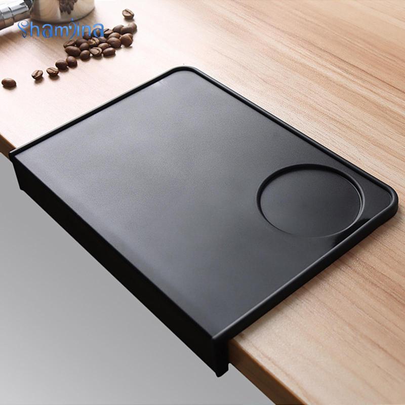 Thảm lót máy pha/ ép cà phê shamjina bằng silicone màu đen chống trơn trượt tiện dụng