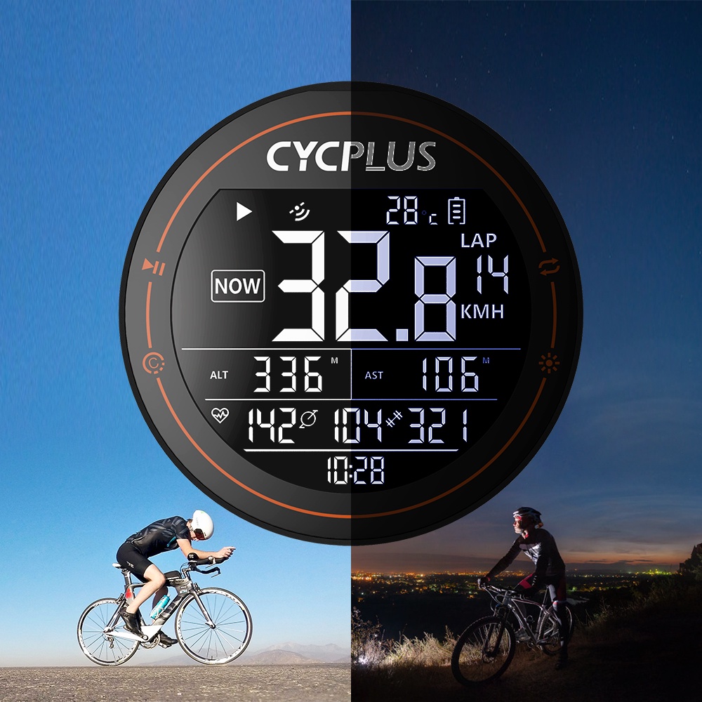 CYCPLUS M2 Phụ tùng xe đạp Máy tính xe đạp GPS Không dây ANT+Bluetooth Tốc độ không thấm nước Máy tính xe đạp