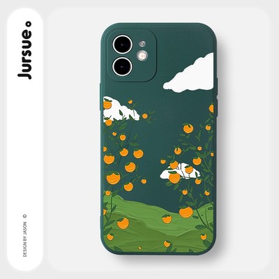 Ốp lưng JURSUE mềm chống bẩn hình độc lạ dễ thương đẹp Cho iPhone 17 16 15 14 13 12 11 Pro Max SE 2020 X XR XS ip 8 7 Plus Y2915