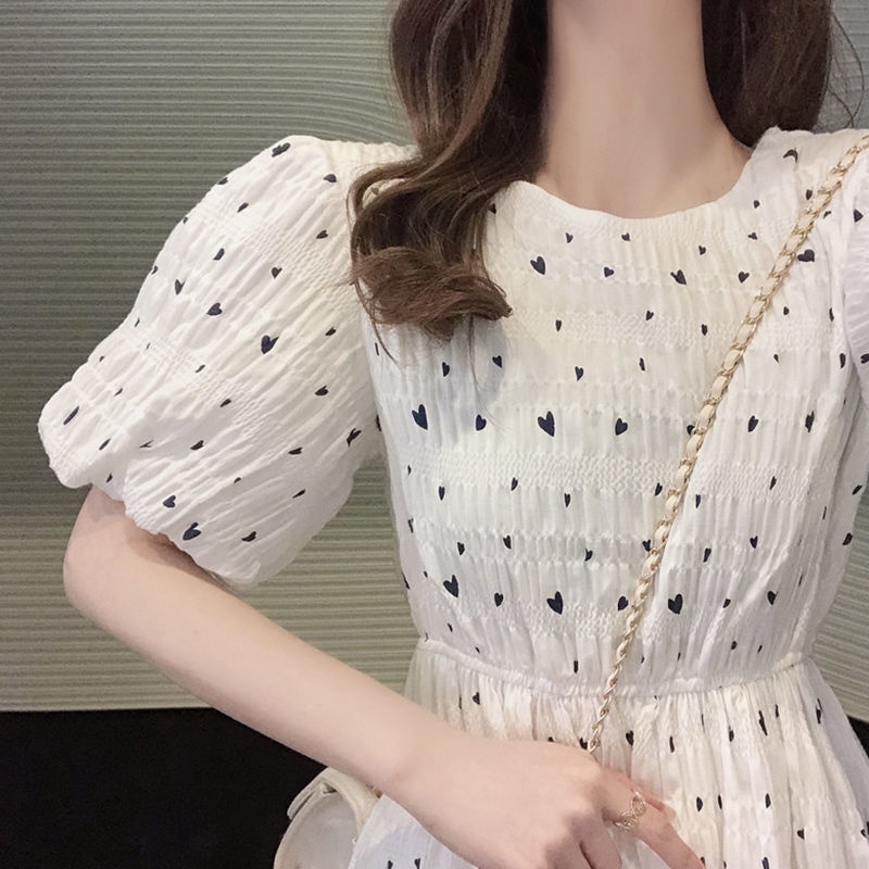 Đầm Tay Phồng Kiểu Pháp Thiết Kế Xinh Xắn Thời Trang Cho Nữ