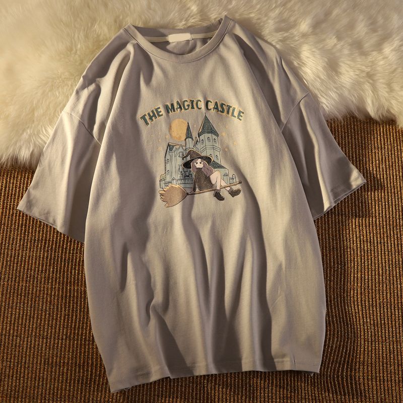 Áo thun COZOKC tay ngắn dáng rộng thời trang Hàn Quốc