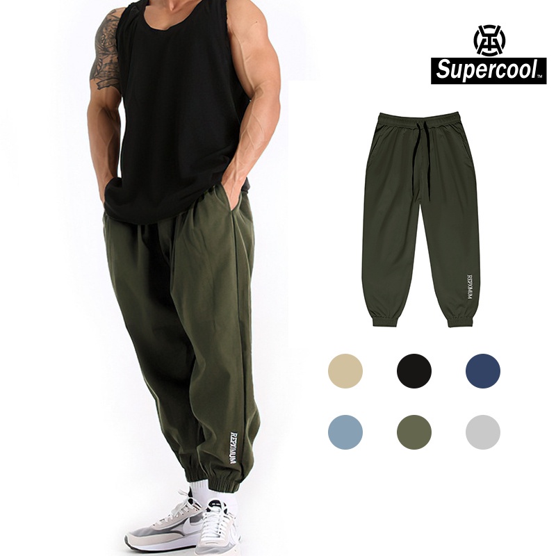 #SupercooL# Quần Jogger Phong Cách Hàn Quốc Quần Thun Dài Thể Thao Nam Baggy Big Size Co Giãn Túi Hộp Trơn Vải Thoáng Thun Lạnh PE Co Nhanh Khô Cao Cấp Thấm Hút Mồ Hôi Tốt Streetwear Nhiều Màu Chạy Bộ Thể Dục Bóng Rổ Cầu Lông Thời Trang