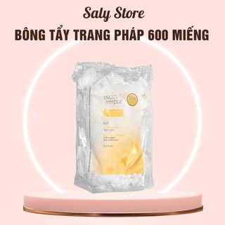 [LOẠI 600 MIẾNG] Bông Tẩy Trang Pháp Tetra Medical Carrés De Coton 600 miếng Le Soin Làl'état Pur