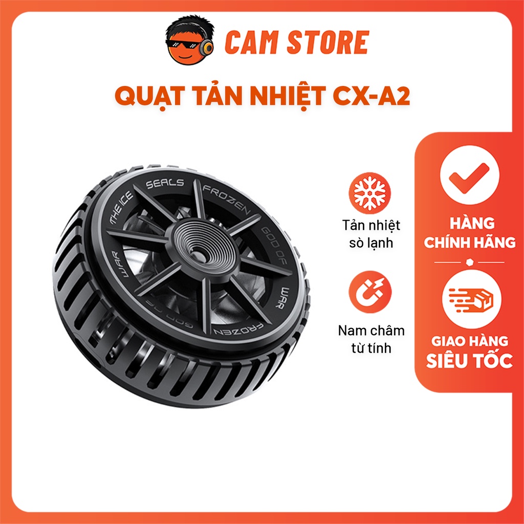 Quạt Tản Nhiệt Chơi Game MEMO CX-A2 Cho Điện Thoại - Giảm 20-30℃, Tăng Hiệu Năng, Không Lo Tối Màn Hình