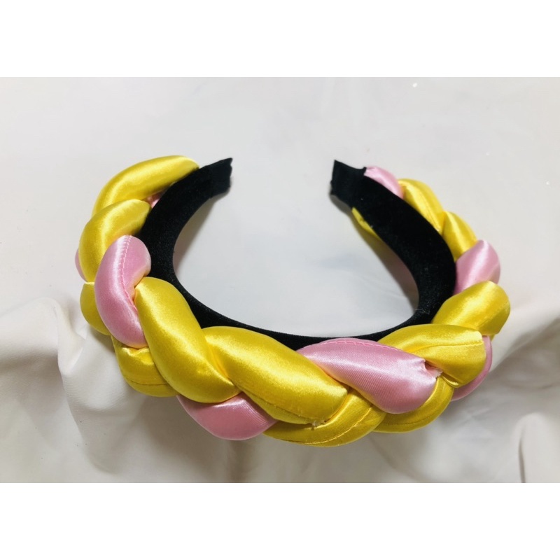 Bờm lụa phối màu cho mẹ và bé