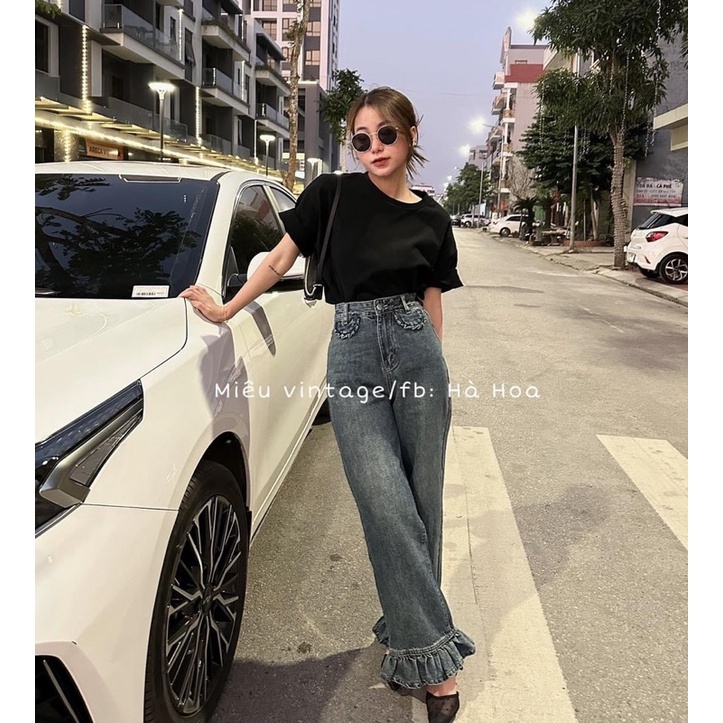 Quần jeans chân bèo