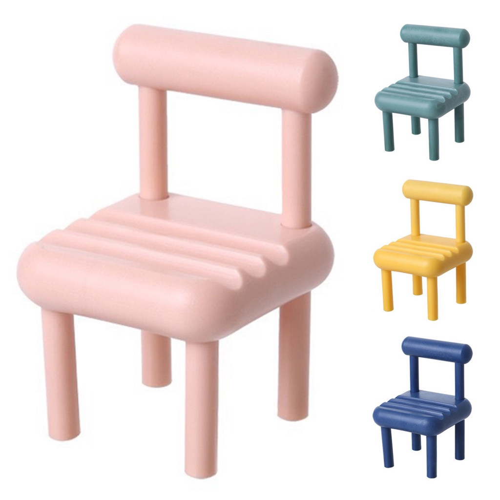 Giá đỡ điện thoại di động LENOVO kiểu dáng ghế mini ba rãnh không bị phai màu trang trí bàn làm việc