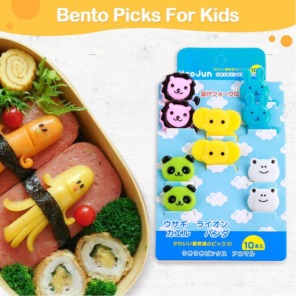 Bộ Nĩa Ăn Trái Cây Hình Động Vật Hoạt Hình Bằng Nhựa Dễ Thương Sáng Tạo Dành Cho Trẻ Em L4B5