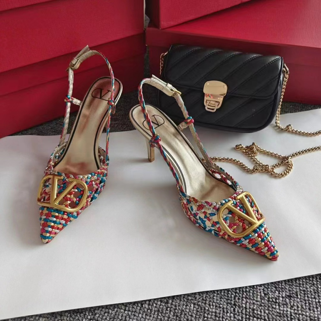 Sandal Cao Gót Hở Ngón Mũi Nhọn Thiết Kế Mới Thời Trang Dành Cho Năm 2023